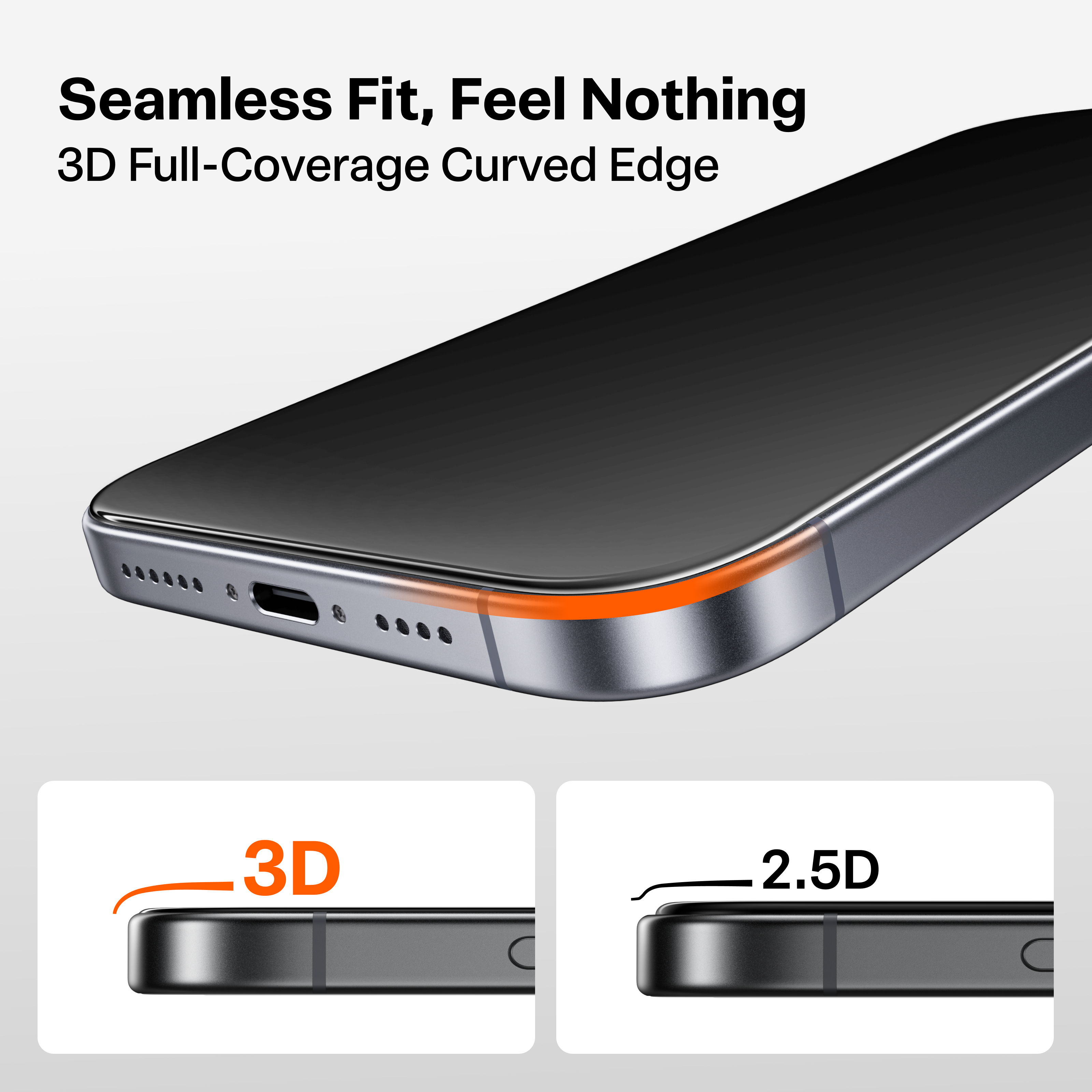 OrigArmor Screen Protector for iPhone 17 Pro Max/iPhone 17 Pro
