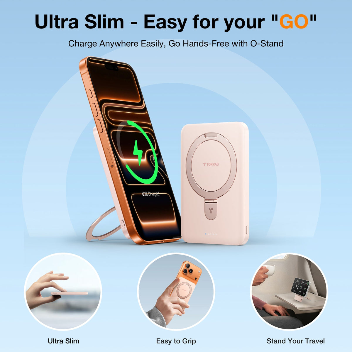 TORRAS EASYGO MagStand Power Bank 5k OR 10k mAh -Power Banks- TORRAS INC.