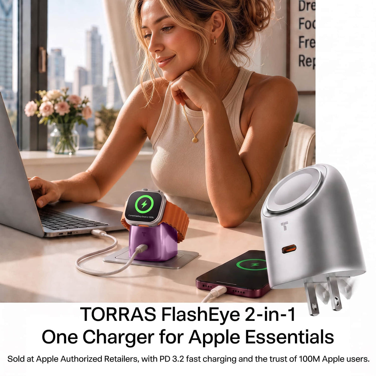 TORRAS FlashEye 2-in-1 Charger