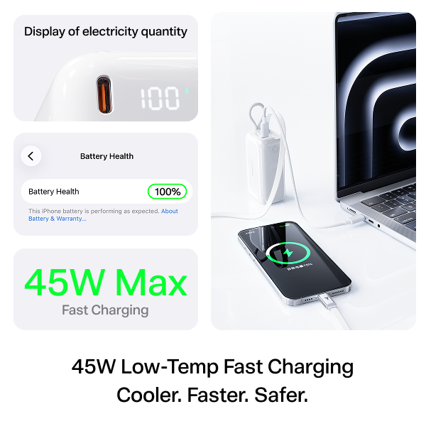 [US Plug] TORRAS EasyGo Power Bank：45w 10kmAh