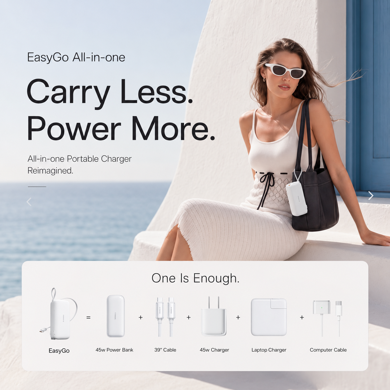 [US Plug] TORRAS EasyGo Power Bank：45w/35w USB-C 10kmAh