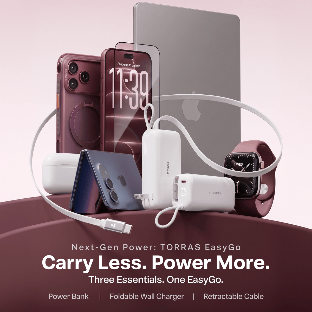 [US Plug] TORRAS EasyGo Power Bank：45w/35w USB-C 10kmAh