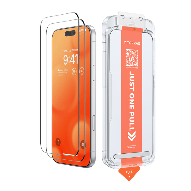 GlassGo Screen Protector for iPhone 17/iPhone 17 Air/iPhone 17 Pro/iPhone 17 Pro Max -Screen Protectors- TORRAS INC.