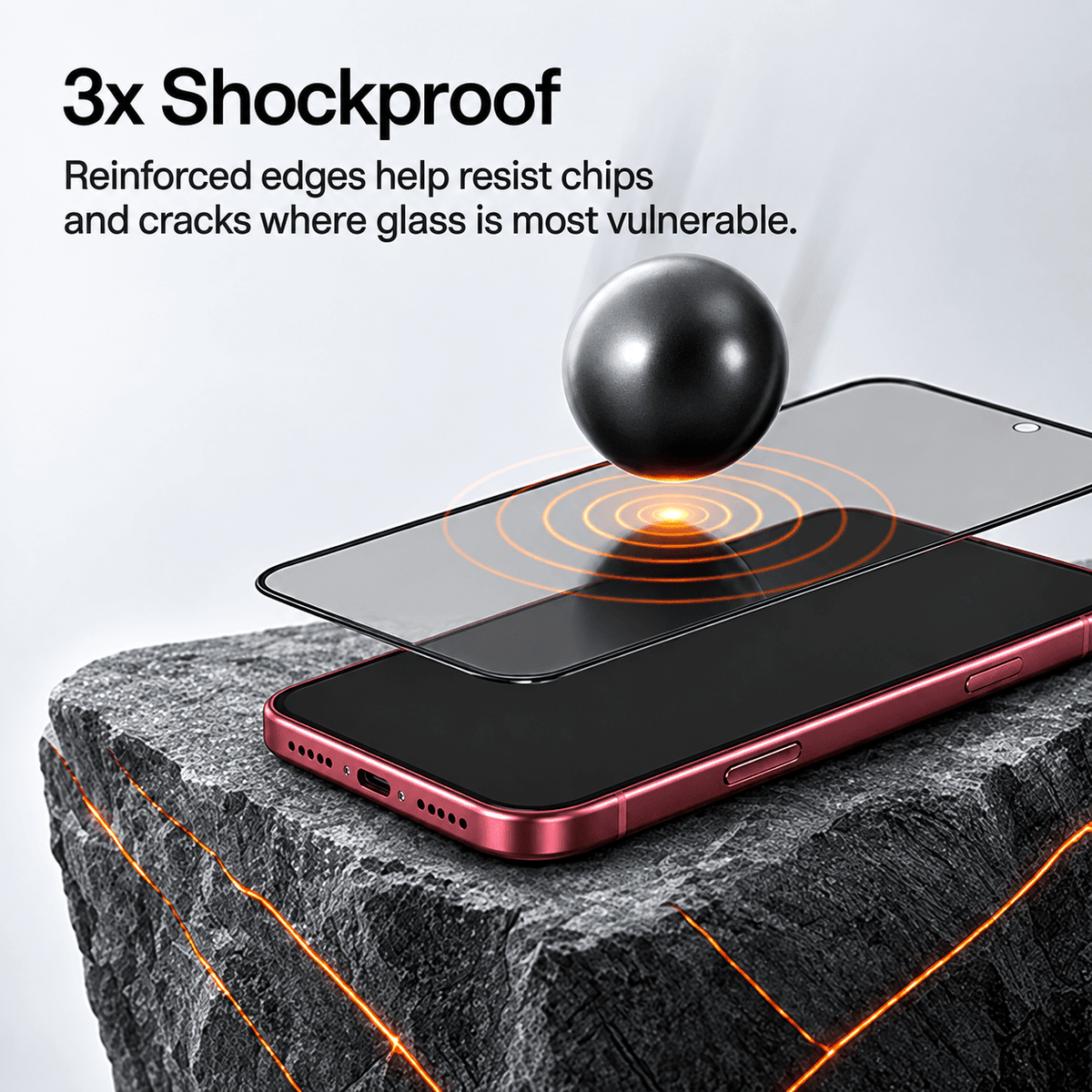 GlassGo Privacy Screen Protector for iPhone 18 /17 -Screen Protectors- TORRAS INC.