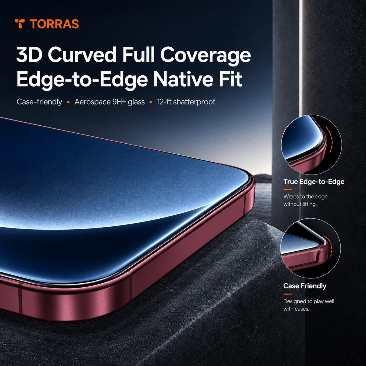 OrigArmor Screen Protector for iPhone 18/17 -Screen Protectors- TORRAS INC.