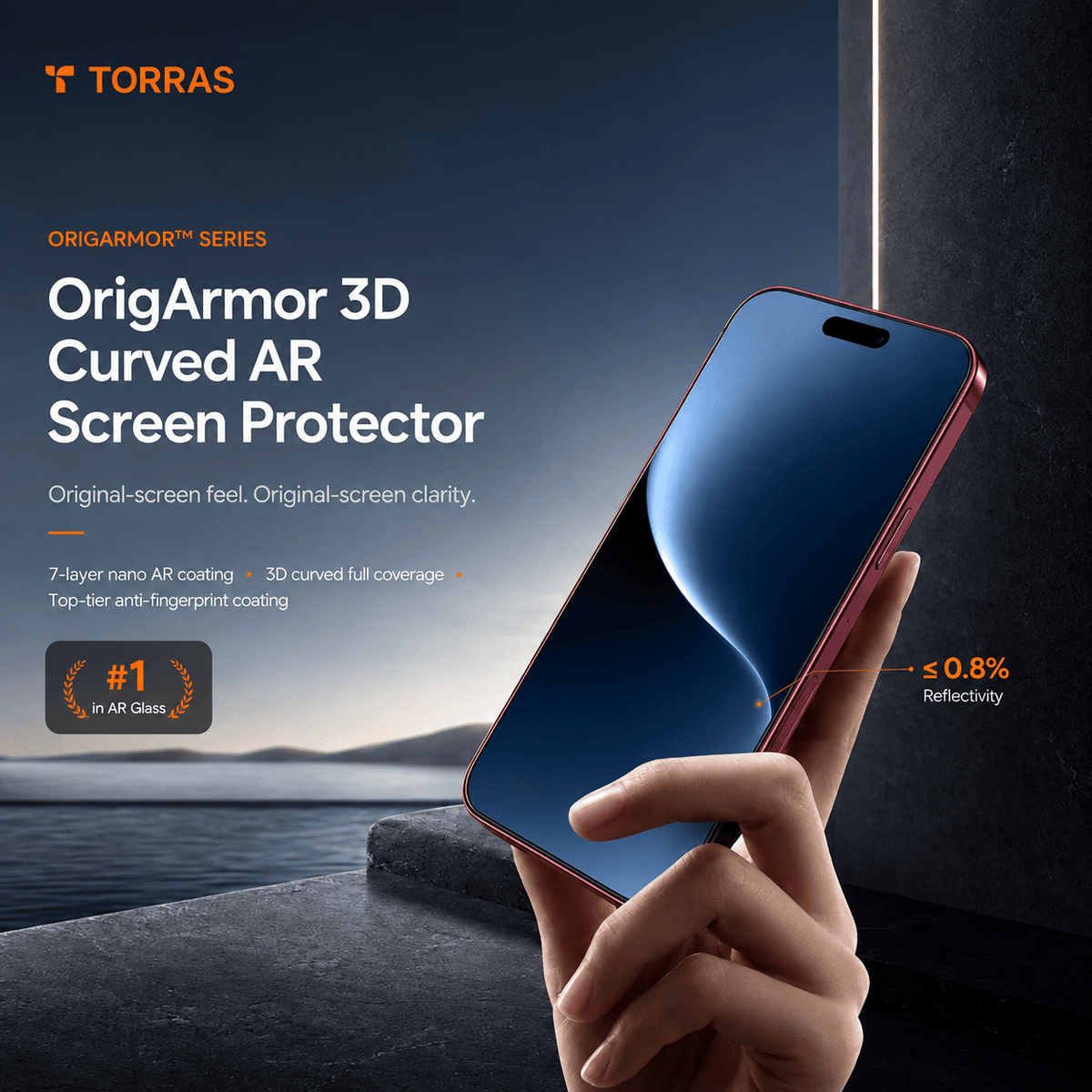 OrigArmor Screen Protector for iPhone 18/17 -Screen Protectors- TORRAS INC.