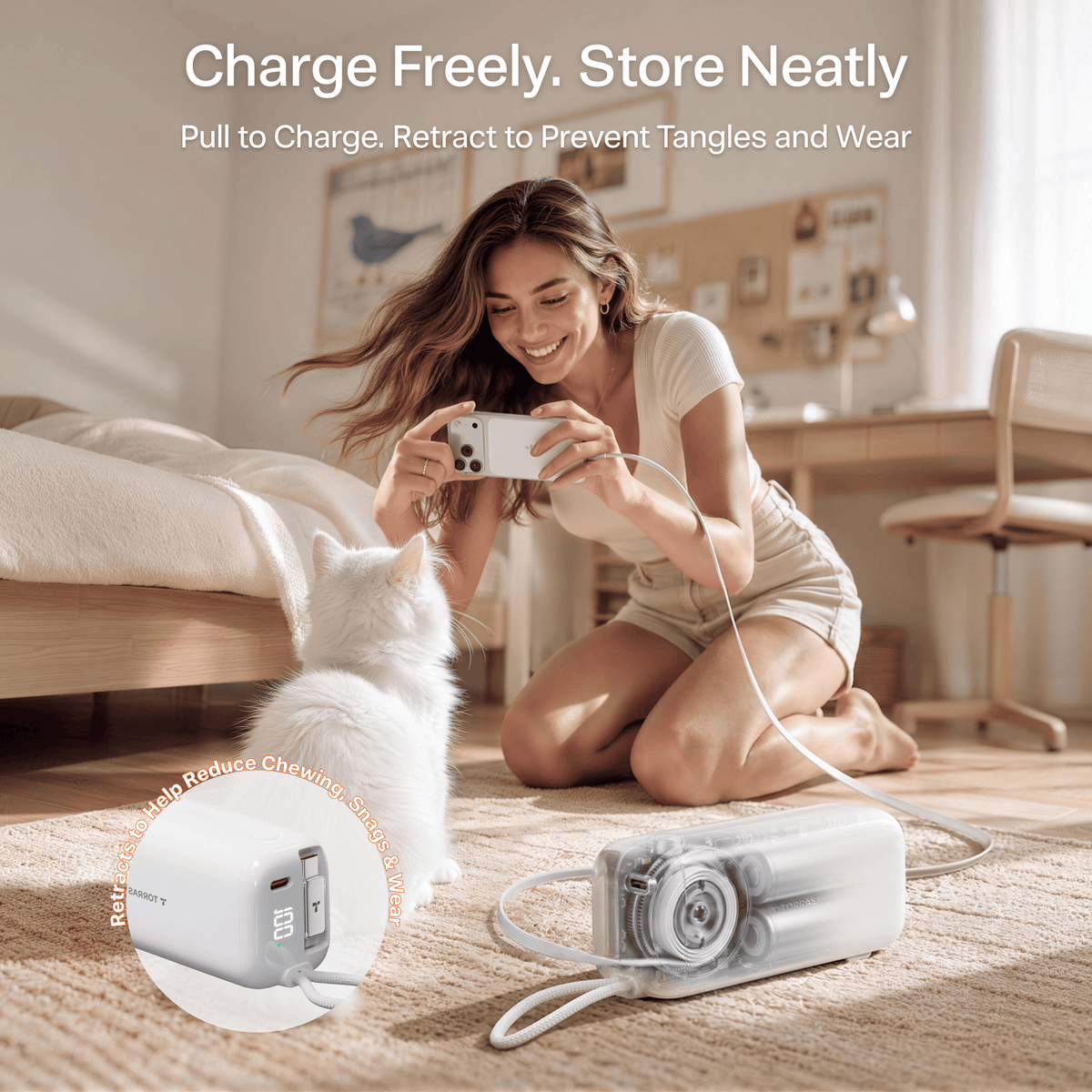 [US Plug] TORRAS EasyGo Power Bank：45w/35w USB-C 10kmAh -Power Banks- TORRAS INC.