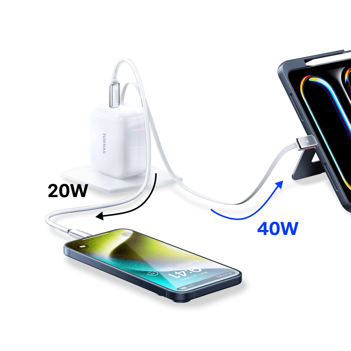 [US Only] FlexLine Retractable Fast Charger 67W -Chargers- TORRAS INC.