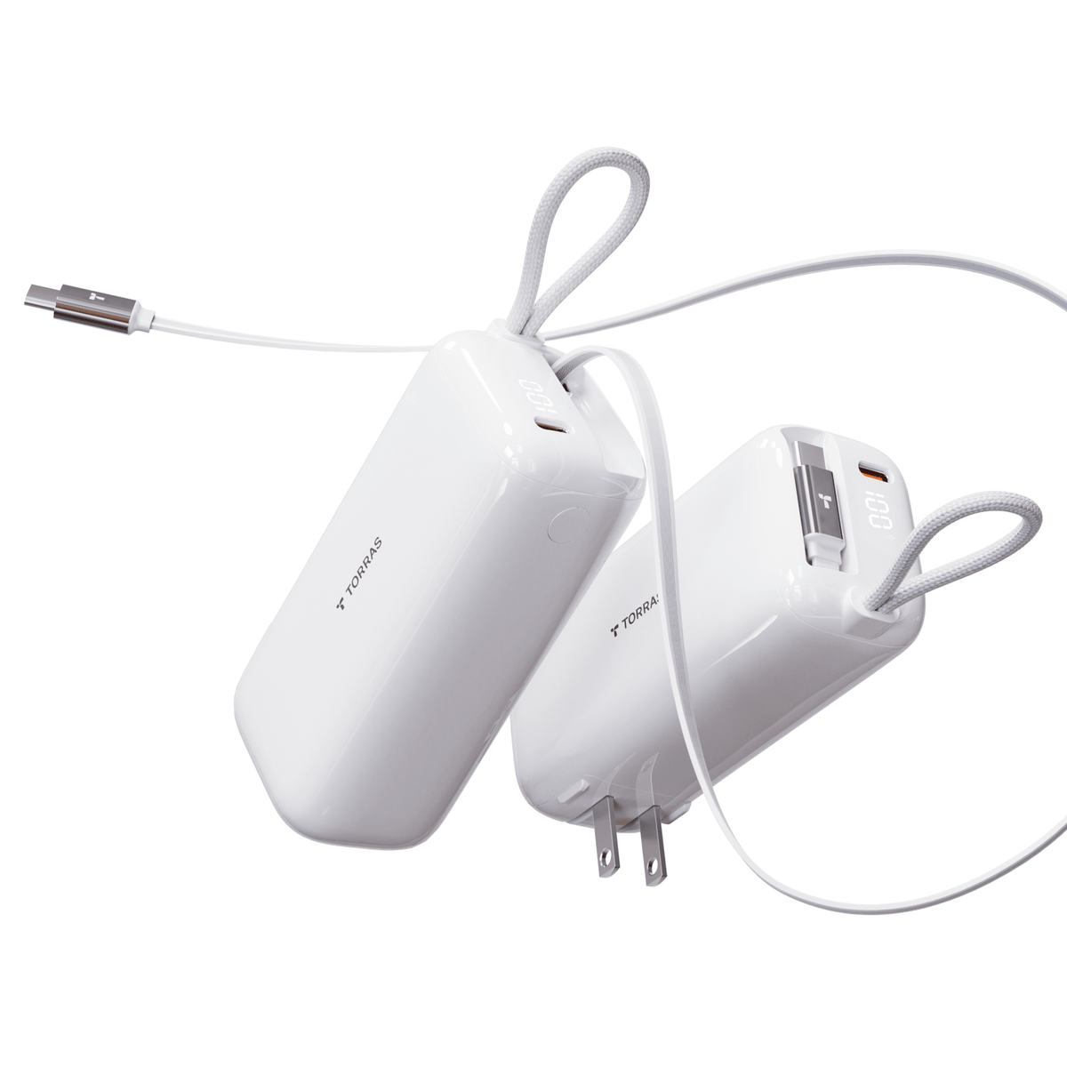 [US Plug] TORRAS EasyGo Power Bank：45w/35w USB-C 10kmAh -Power Banks- TORRAS INC.